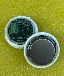 Кнопочный модуль красная подсветка VEGA ACHILLE "Без Символов"